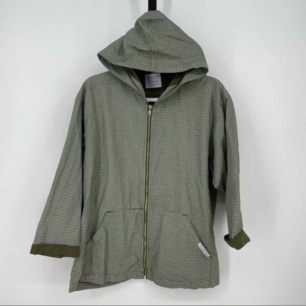 FRESH PRODUCE LIGHTWEIGHT HOODED JACKET - striped